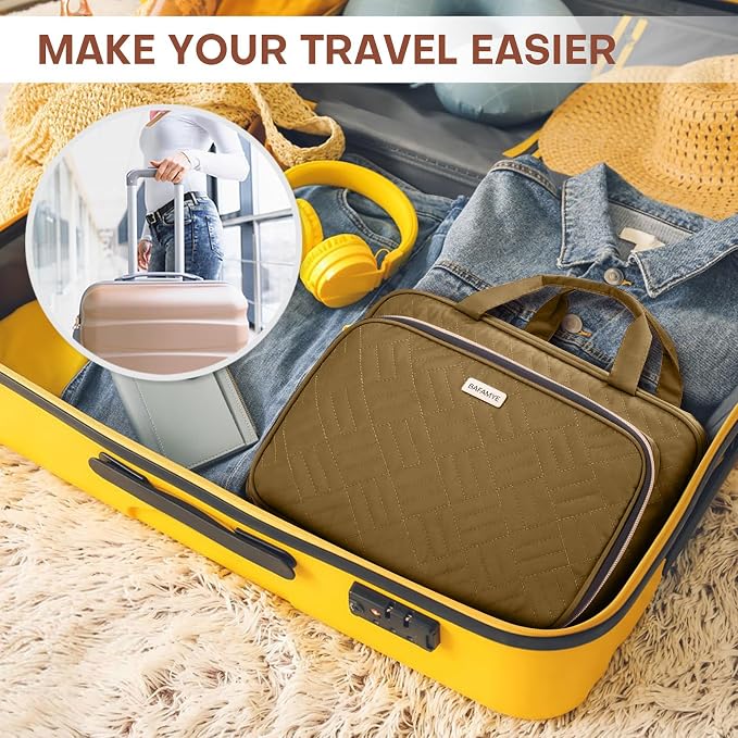 Toiletry Bag for Women with Jewelry Organizer Compartment, Travel Makeup - Image 7