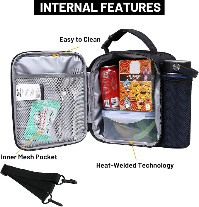 MIER Expandable Lunch Bag Insulated Lunch Box - Image 2