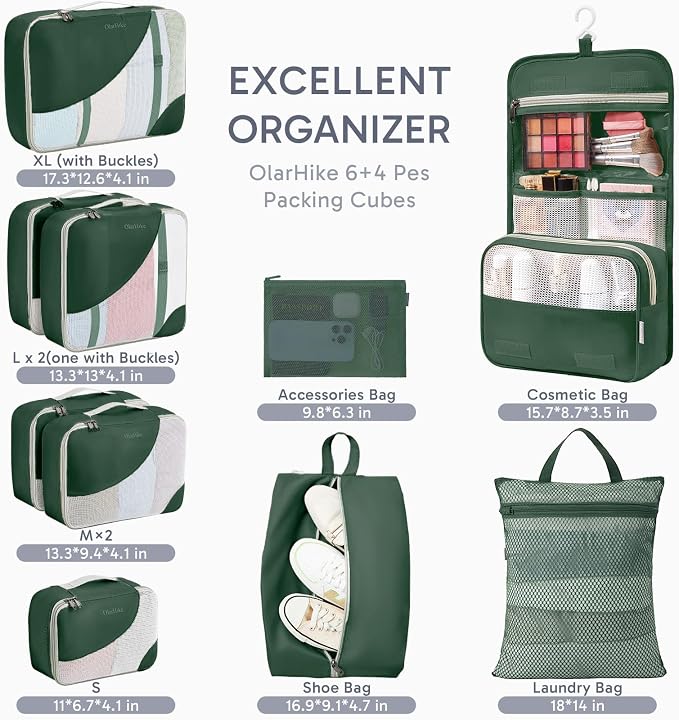ALL INCLUDED 10 Set Durable Packing Cubes - Image 2