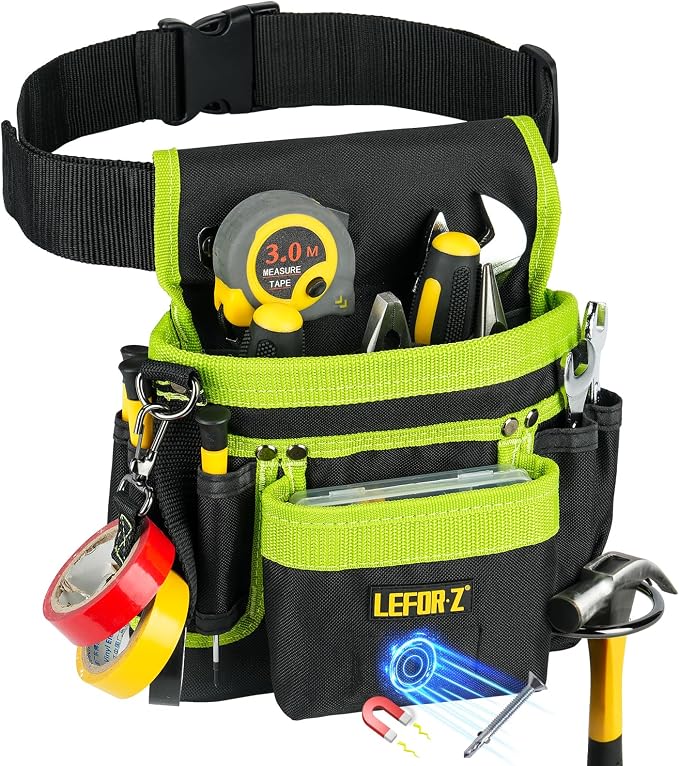 Tool Belt, Magnetic Tool Pouch, 14-Pockets Tool Belts by LEFOR%C2%B7Z