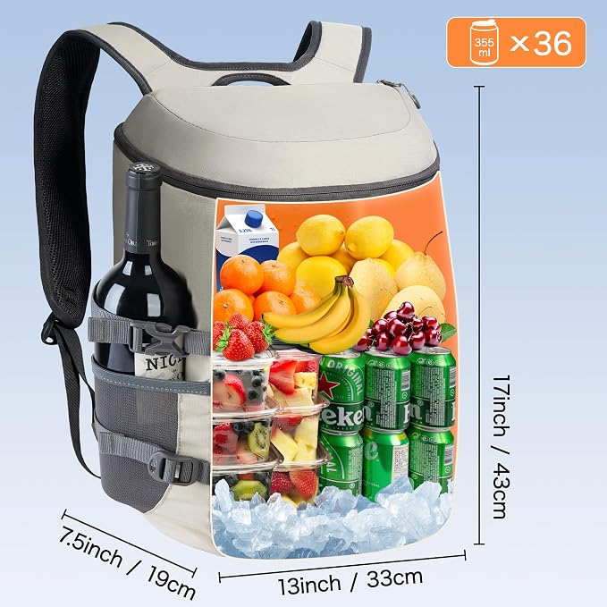 N NEVO RHINO Backpack Coolers Insulated Leak Proof 36/54 Cans, Portable - Image 8