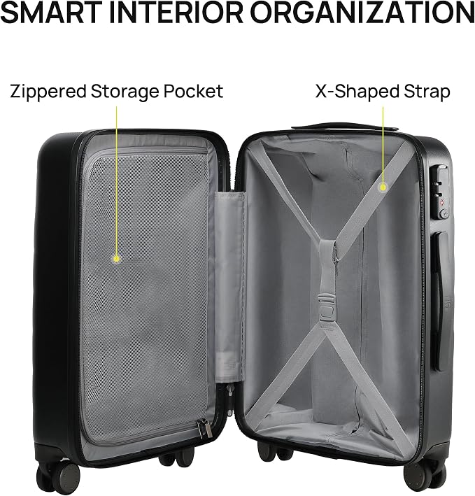 NINETYGO Carry On Luggage 22x14x9 Airline Approved, Small Suitcase - Image 7
