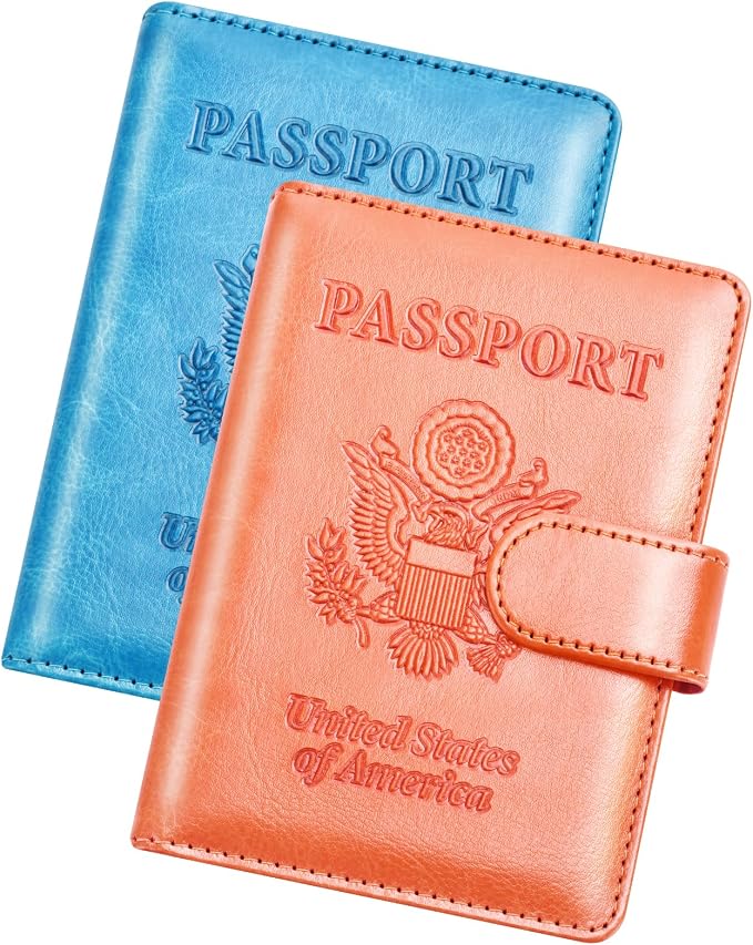 Herain Passport Holder for Travel Cruise Essentials, RFID Passports Book Card by WelcometoHerain