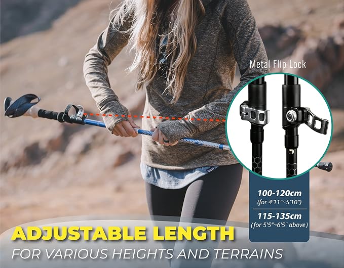 Trekology Trek-Z Collapsible Hiking & Trekking Poles - Image 3