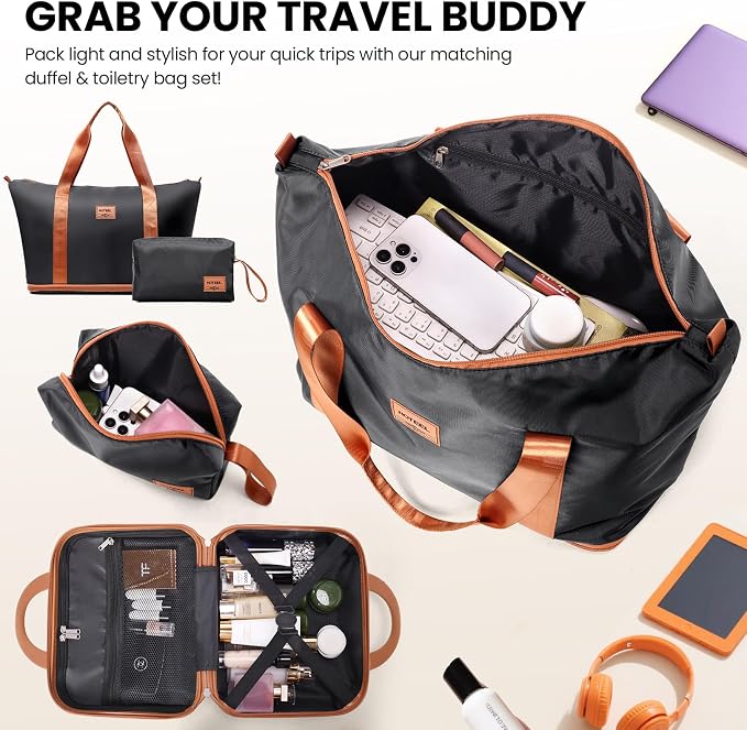 Hoteel 6 Piece Luggage Set Carry on ABS+PC Hard Shell Suitcase - Image 5