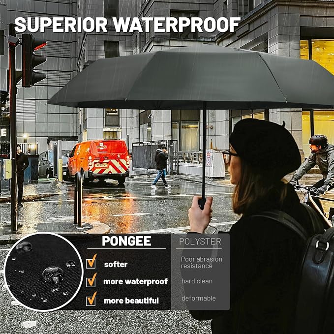 SY COMPACT Travel Umbrella Windproof Automatic Umbrellas Small Compact UV Sun - Image 6