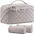 Travel Makeup Bag Organizer Cosmetic Bag: 3 Pcs Set Make up Bags by BOYATU