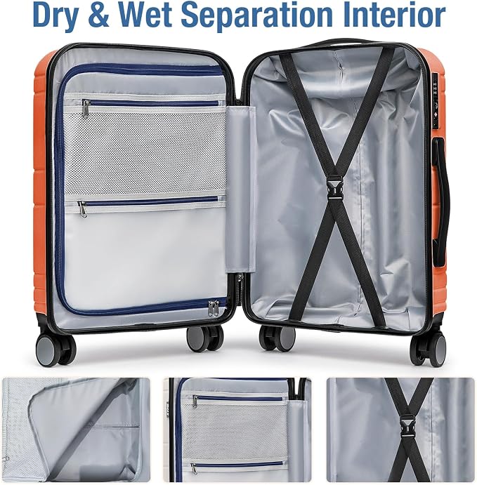 KYME Carry On Luggage 22x14x9 Airline Approved - Image 4