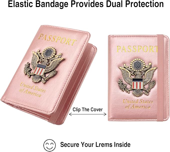 Passport Holder for Travel Passport Cover for Men Passport Wallet Case - Image 4