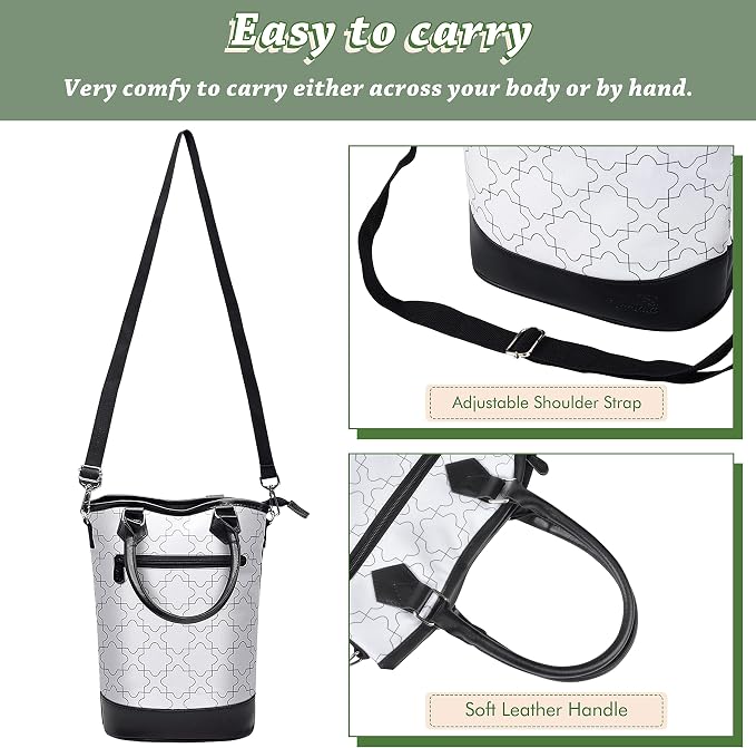 Tirrinia Insulated Wine Gift Carrier Tote - Image 3