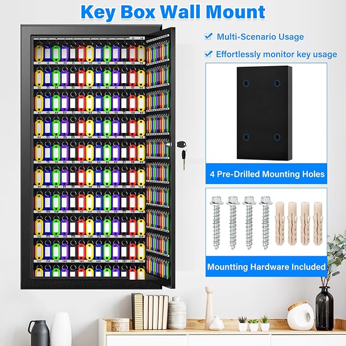 250 Keys Key Lock Box Wall Mount - Image 7