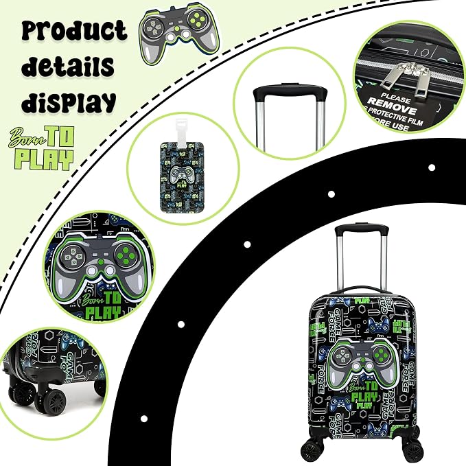 Kids Suitcase Set for Boys Hardside Luggage - Image 3