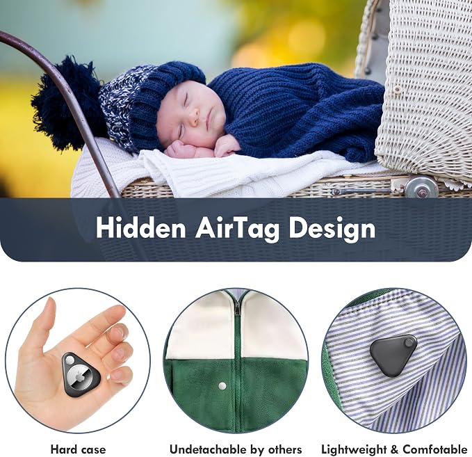 Airtag Holder for Kids Hidden 4 Pack Upgraded GPS Tracker Case, Anti-Removal - Image 2