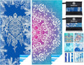Microfiber Lightweight Beach Towel Sand Free Quick Dry Absorbent Thin Compact by WIDDONEN