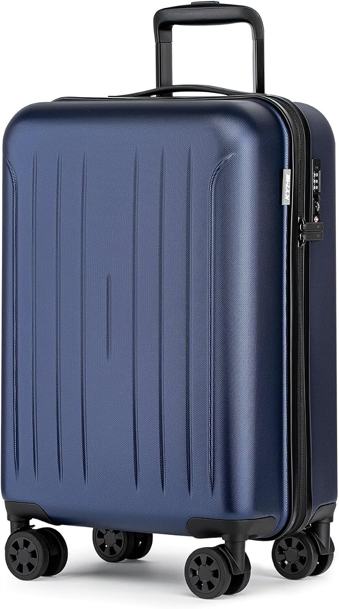 KYME Suitcase Hardshell With Double Spinner Wheels, PC+ABS TSA Lock Travel by KYME