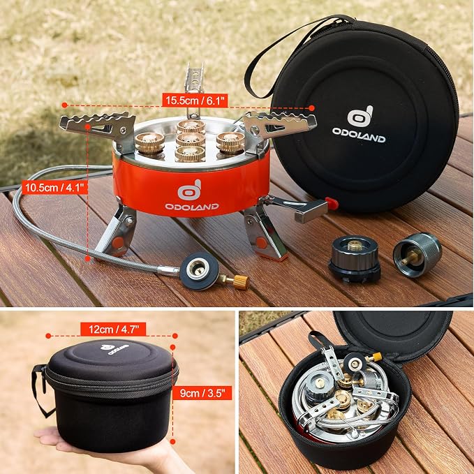 Odoland 9000W Portable Camping Stove Lightweight Camp Stove Collapsible - Image 6