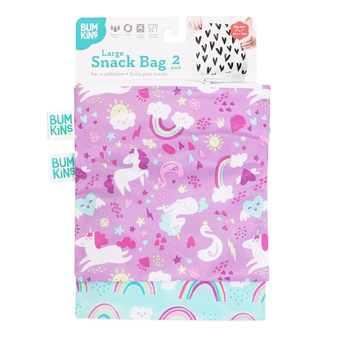 Bumkins Reusable Sandwich and Snack Bags, - Image 6