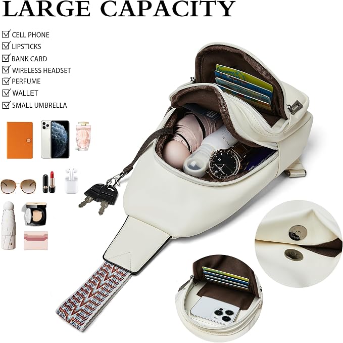 Sling Bag Crossbody Bags for Women Small Cross Body Bag Fanny Packs Chest Sling - Image 4