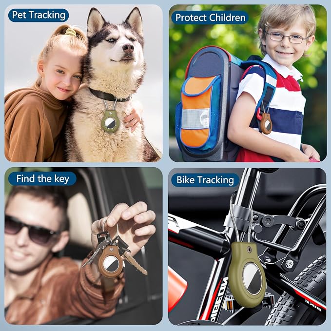 Waterproof Airtag Holder, 4 Pack Airtag Case - Image 6