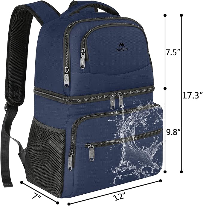MATEIN Cooler Backpack, 26 Cans Insulated Lunch Backpack - Image 8