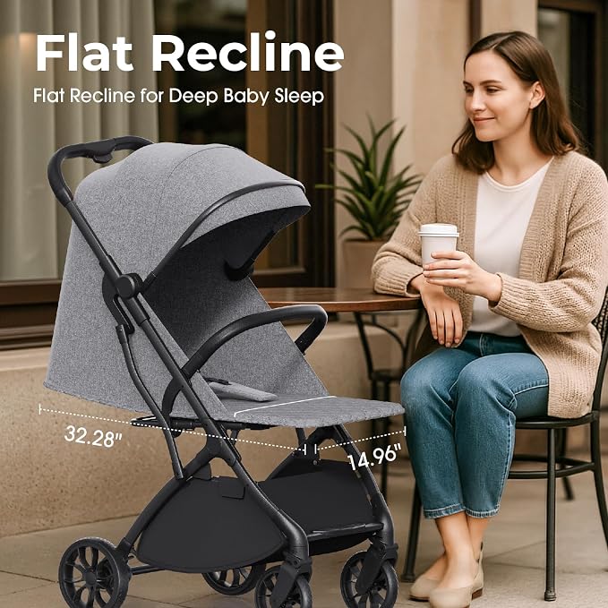 Compact Travel Stroller for Toddlers, Lightweight & Airplane Ready Stroller for - Image 4
