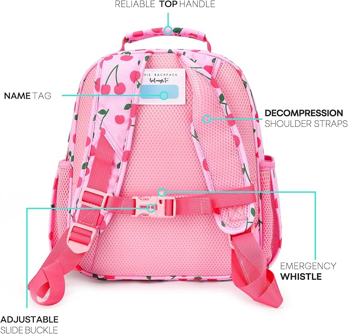 mibasies Toddler Backpack for Girls 2-4: Cute Kids Backpacks for Girls - Image 3