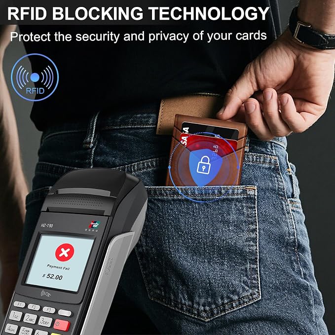 Wallet for Men Wallet with Slim Pop Up Card Holder for 12-14 Cards, RFID - Image 3
