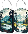 Mesmerizing Mountain Lake Scenery Luggage Tag by Unknown