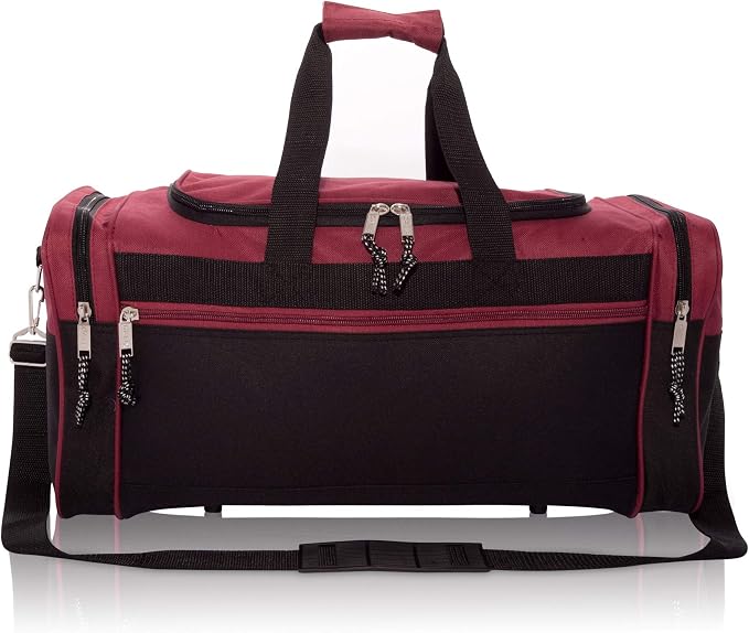 DALIX 21" Blank Sports Duffle Bag Gym Bag Travel Duffel - Image 2