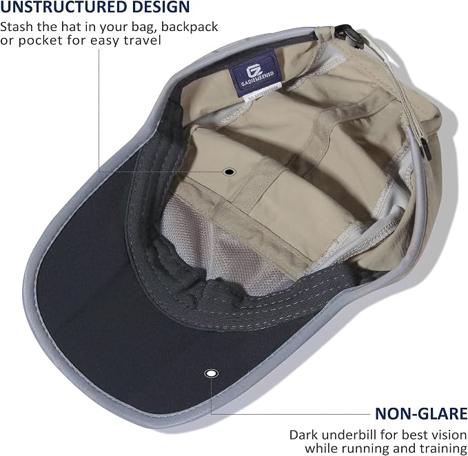 GADIEMKENSD Reflective Folding Outdoor Hat Unstructured Design UPF 50+ Sun - Image 4