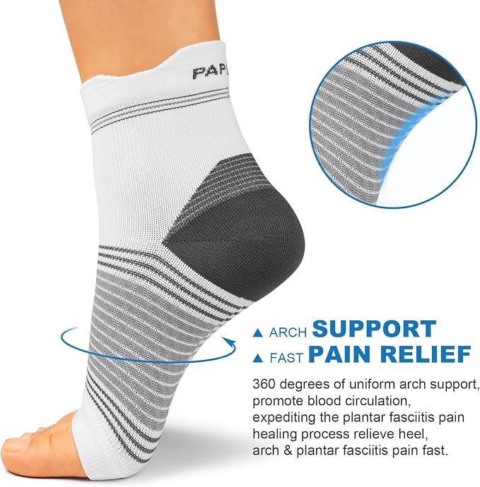 Plantar Fasciitis Sock for Men and Women, Compression Foot Sleeves - Image 2
