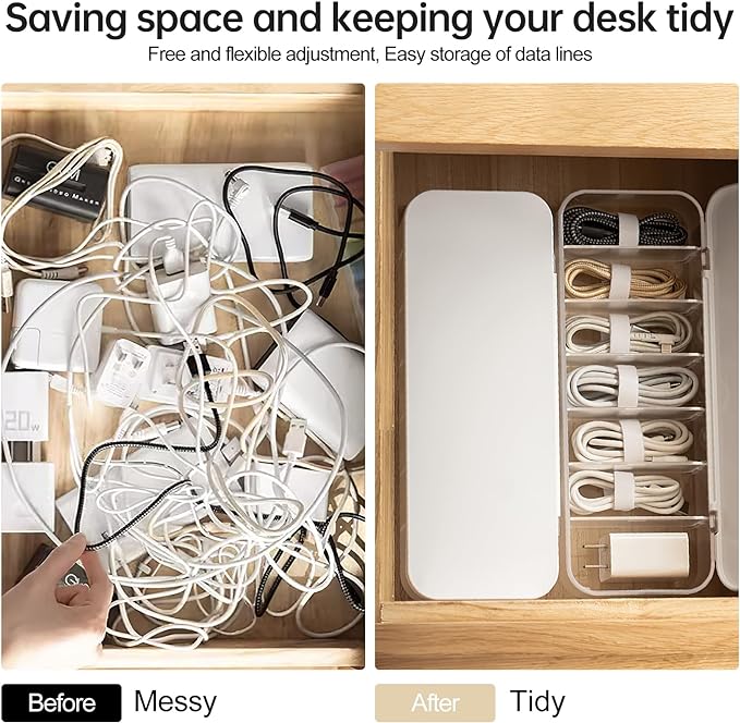 2 Pcs Cable Organizer Storage Box - Image 3
