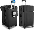 feilario 30in Super Large Captain Aluminum Frame Hardside Spinner Wheels Luggage by feilario