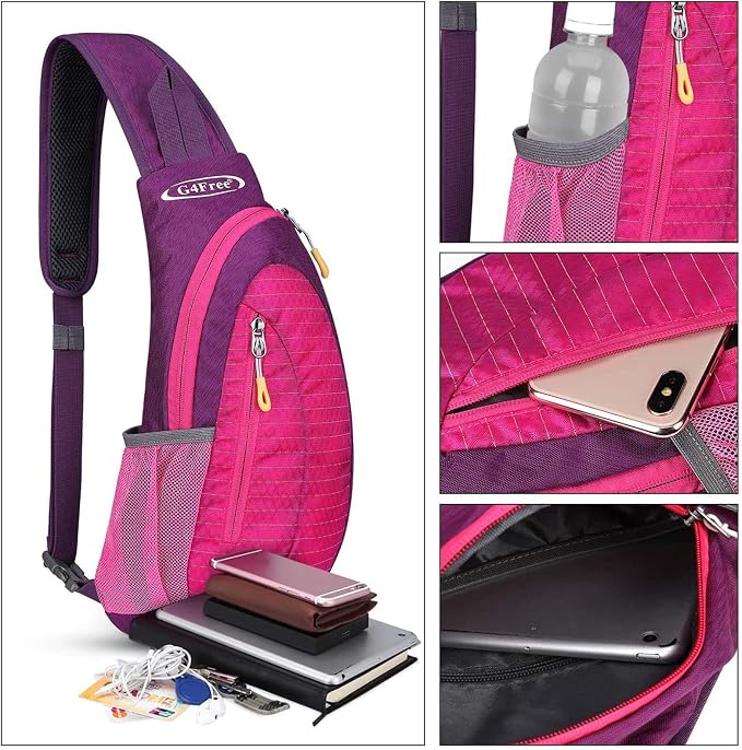 G4Free Sling Bag for Men Women, Small Crossbody Backpack Lightweight Chest - Image 5