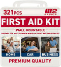 M2 BASICS Premium 321 Piece First Aid Kit by M2BASICS