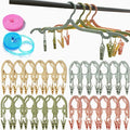 24 PCS Foldable Non Slip Plastic Clothes Hangers by smilixin