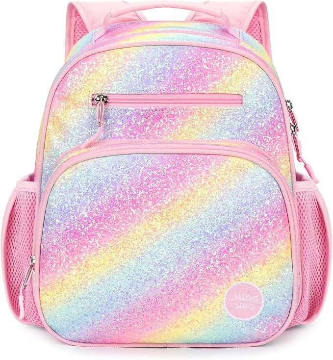 mibasies Toddler Backpack for Girls 2-4: Glitter Kids Backpacks for Girls - Image 5