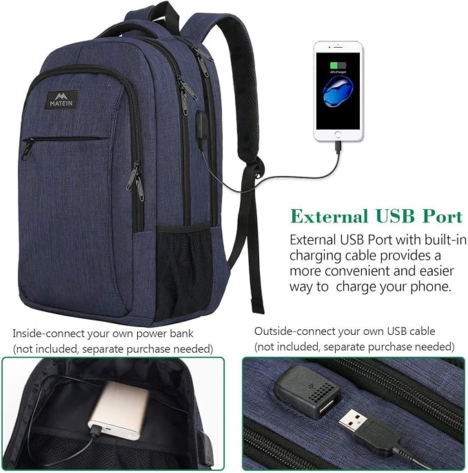 MATEIN Laptop Backpack, Slim Travel Backpack - Image 2
