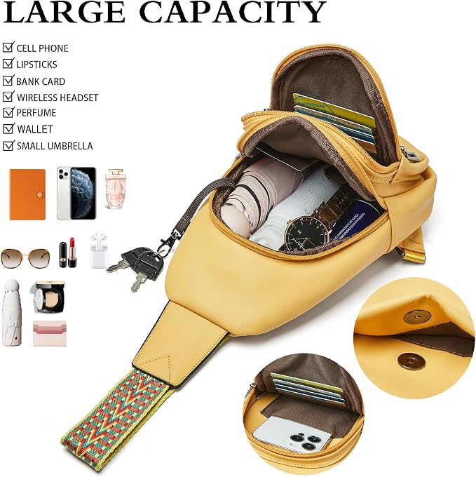 Sling Bag Crossbody Bags for Women Small Cross Body Bag Fanny Packs Chest Sling - Image 4