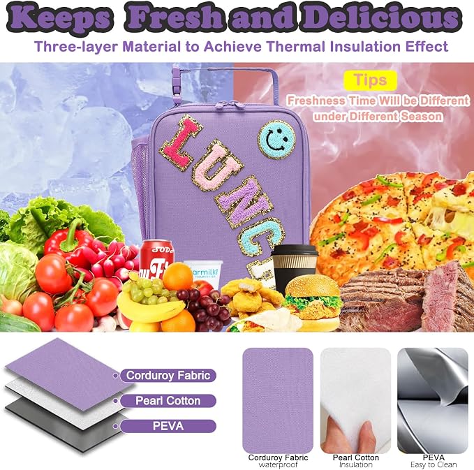 FlowFly Lunch box Insulated Soft Bag Mini Cooler Back to School Thermal Meal - Image 5