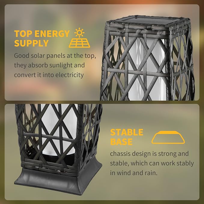 Solar Floor Lamp, Outdoor Floor Lamp, Solar Lanterns Outdoor Waterproof - Image 5