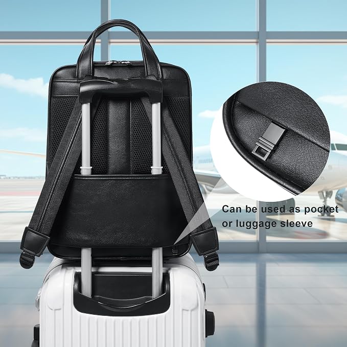 Shrrie 15.6" Laptop Backpack, Business Work Backpack Briefcase, Durable - Image 7