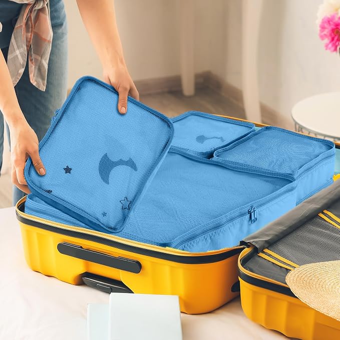 Reginary 6 Set Travel Packing Cubes Luggage Organizer Set Lightweight Suitcase - Image 6