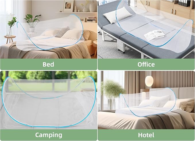 78 * 32 * 22 Inch Large Up Mosquito Tent, Portable Foldable Mosquito Net - Image 7