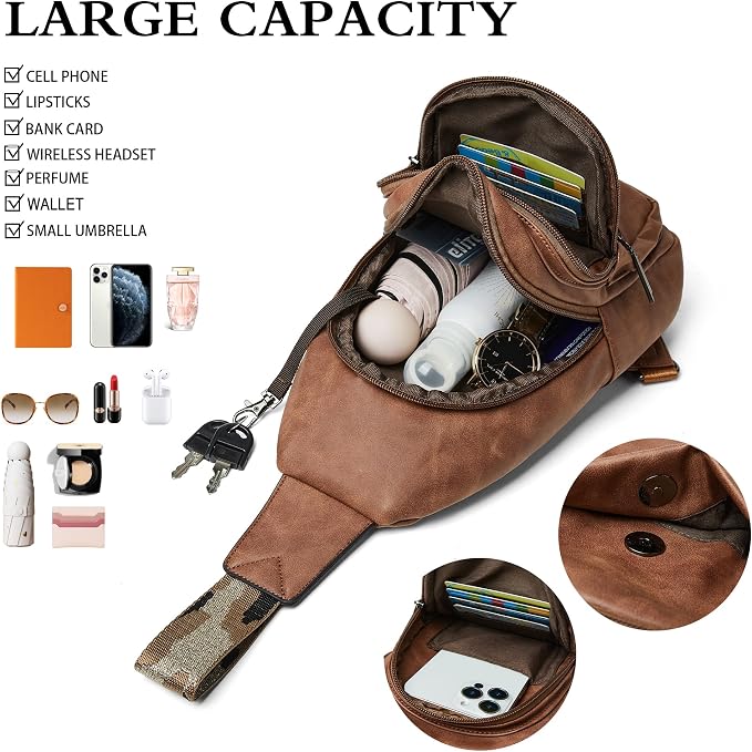 Sling Bag Crossbody Bags for Women Small Cross Body Bag Fanny Packs Chest Sling - Image 4