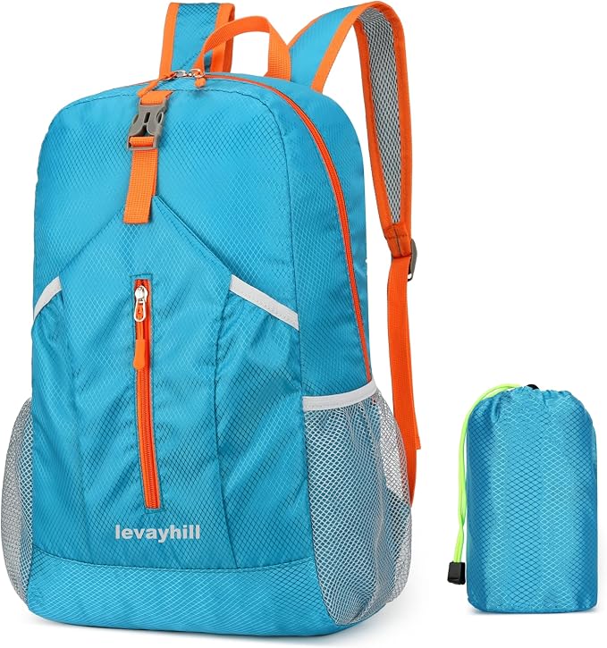 25L Hiking Backpack Foldable Sports Daypack Camping Collapsible Bag Water by Levayhill
