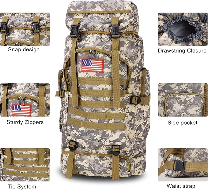 Survival Gear Professional Kit and Large Camping Backpack, First Aid Kit - Image 2