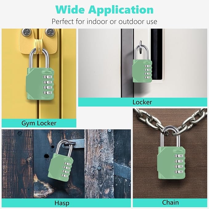 CL11KG Combination Lock, 4 Digit Outdoor Combination Padlock Set Your own - Image 6