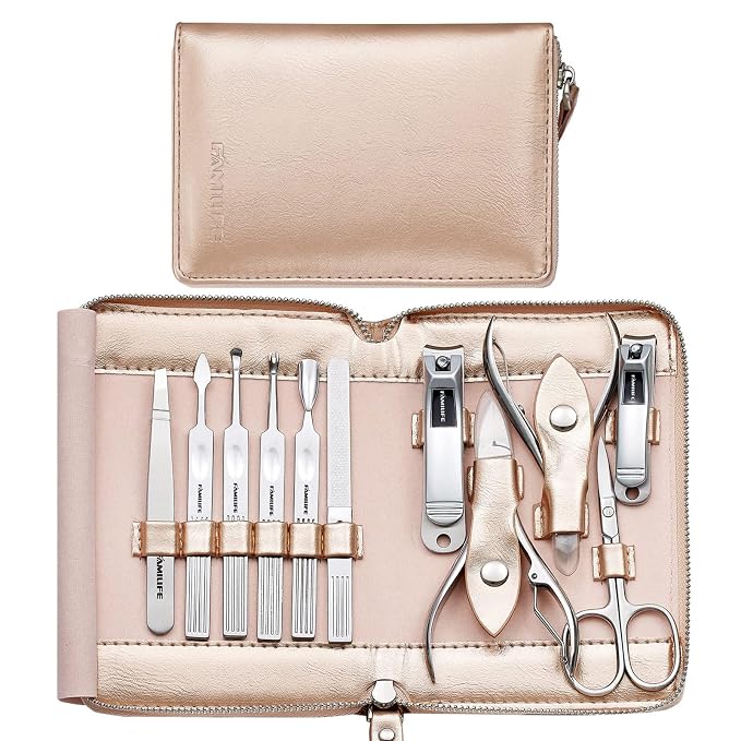 FAMILIFE Gifts for Women, Manicure Set Professional Manicure Kit 11 in 1 Nail by FAMILIFE