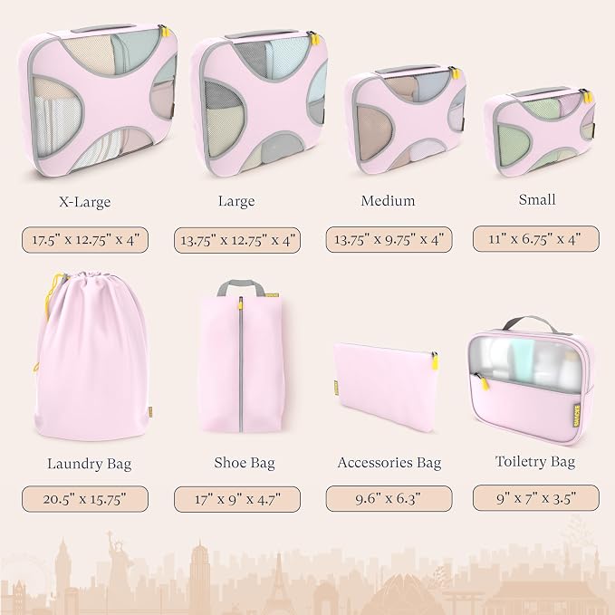 Shacke Premium 8 Packing Cubes Set - Image 4
